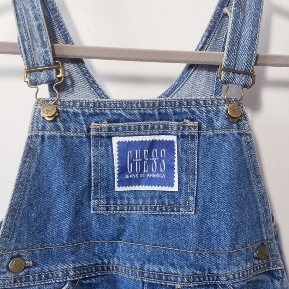 Vintage 90's GUESS Overalls Youth Size 5 - Picture 3 of 5